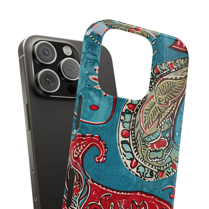 Vintage Paisley Elegance iPhone 16 - Slim Phone Case