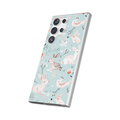 Whimsical Bunny Blossom - Flexi Samsung S23 Phone Case