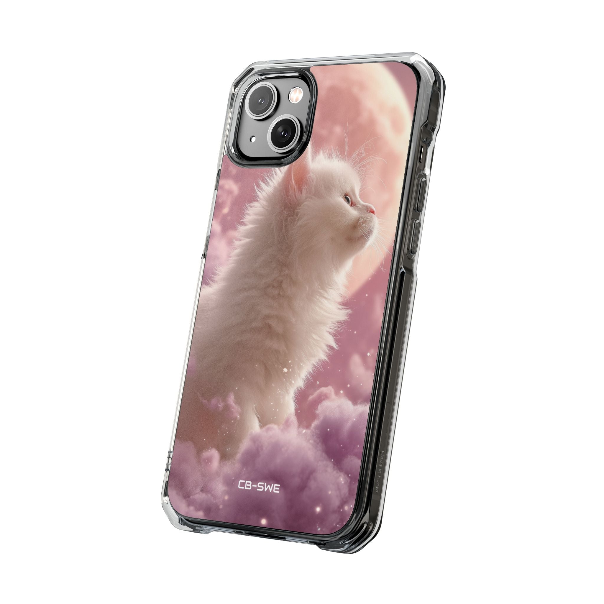 Lunar Cat Soars iPhone Case - Impact