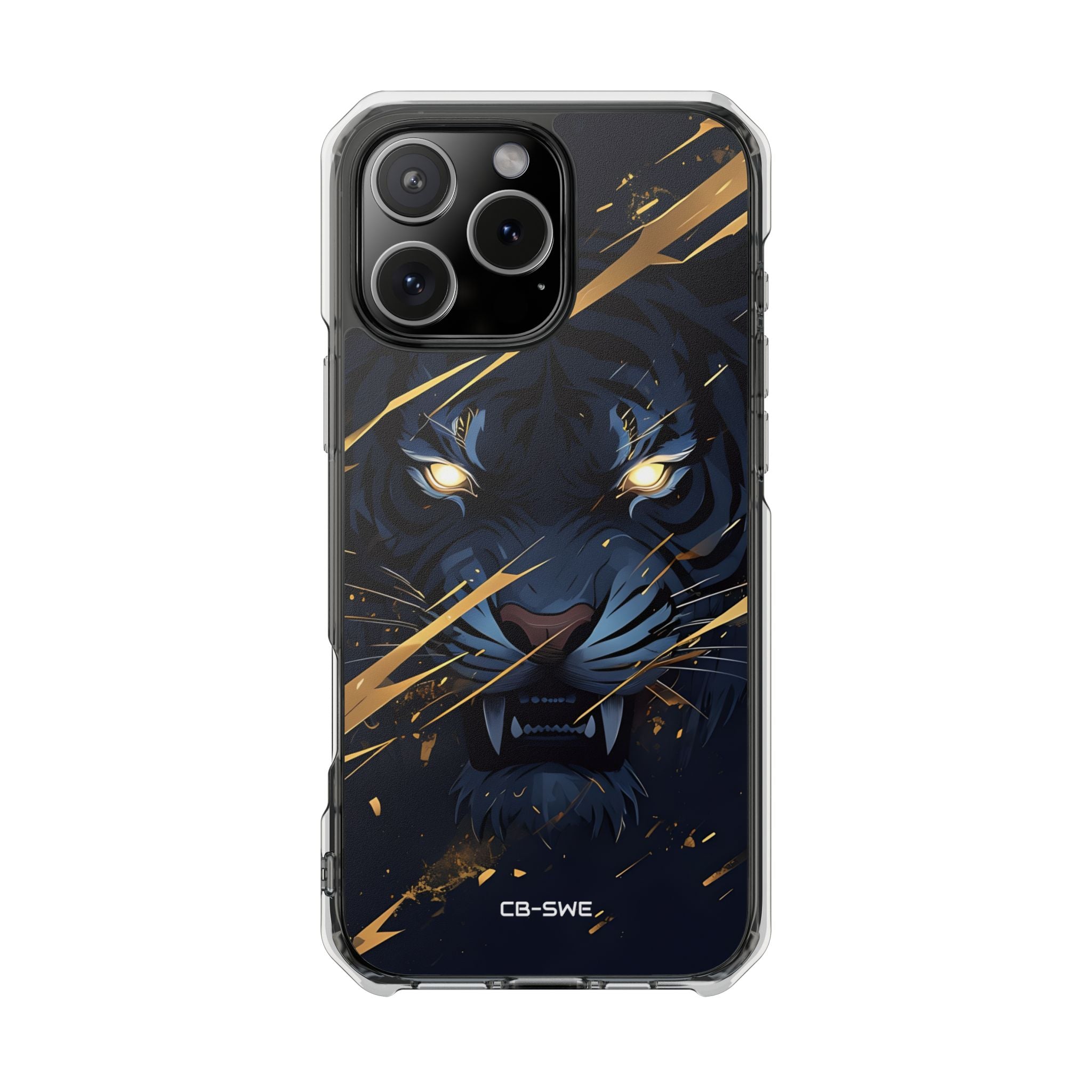 Tiger's Glowing Gaze iPhone Case - Impact