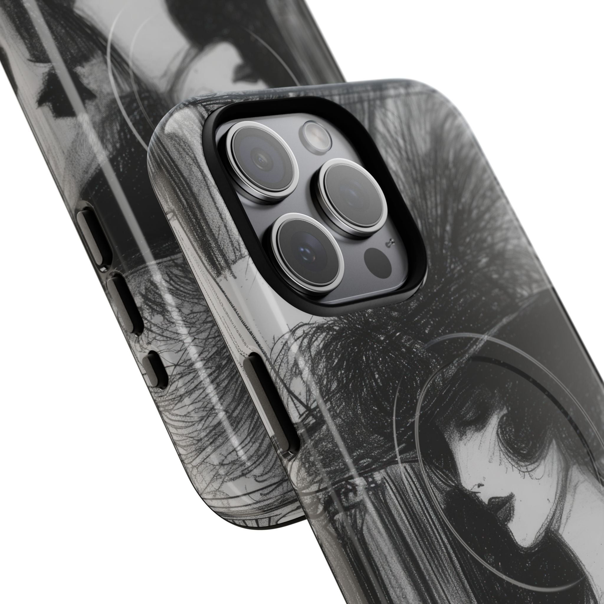 Vintage Feather Elegance iPhone 15 - Tough+