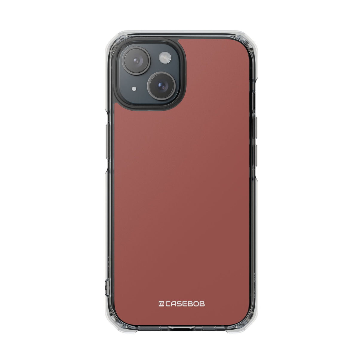 Rotes Holz | Handyhülle für iPhone (Clear Impact Case – magnetisch) 