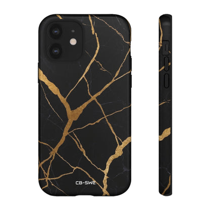Golden Veins Twist - iPhone Case