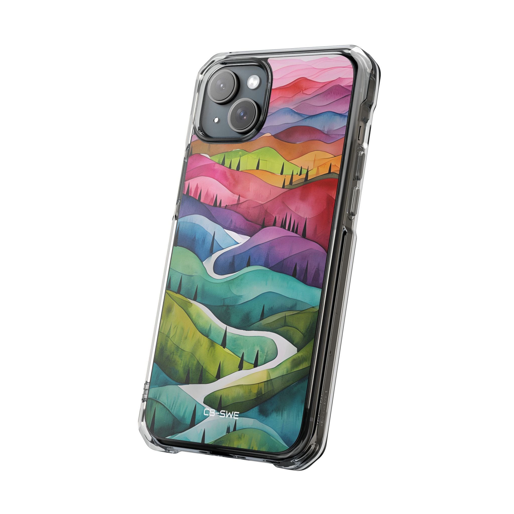 Whimsical Colorful Valleys iPhone Case - Impact