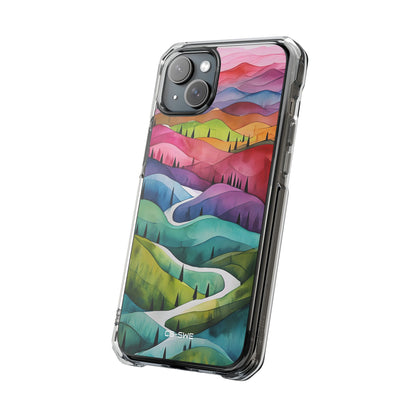 Whimsical Colorful Valleys iPhone Case - Impact