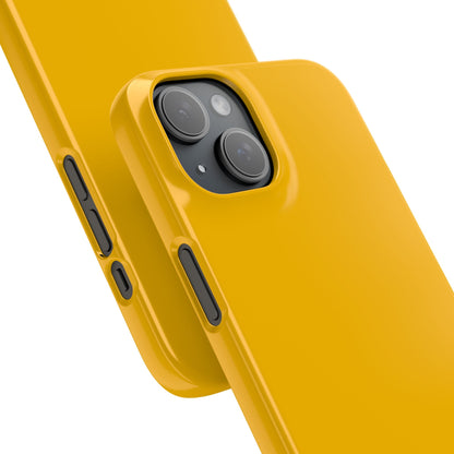 Amber Yellow - Slim iPhone 15 Phone Case