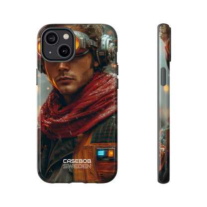 Futuristic Steampunk Explorer iPhone 14 - Tough