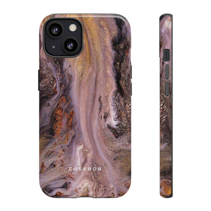 Pink Marble Ink Art - Protective Phone Case