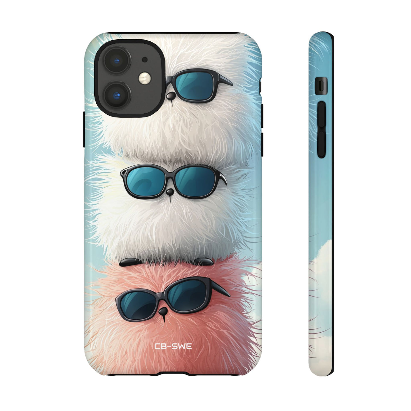 Fluffy Creatures Stack - iPhone Case