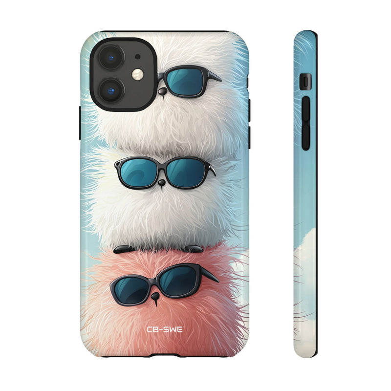 Fluffy Creatures Stack - iPhone Case