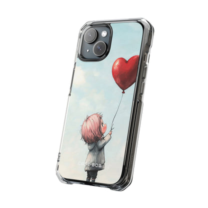 Heart Balloon Glow iPhone 15 Case - Impact