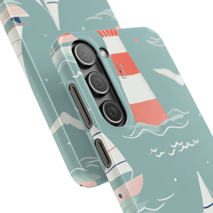 Lighthouse Nautical Charm - Slim Samsung S23 Phone Case