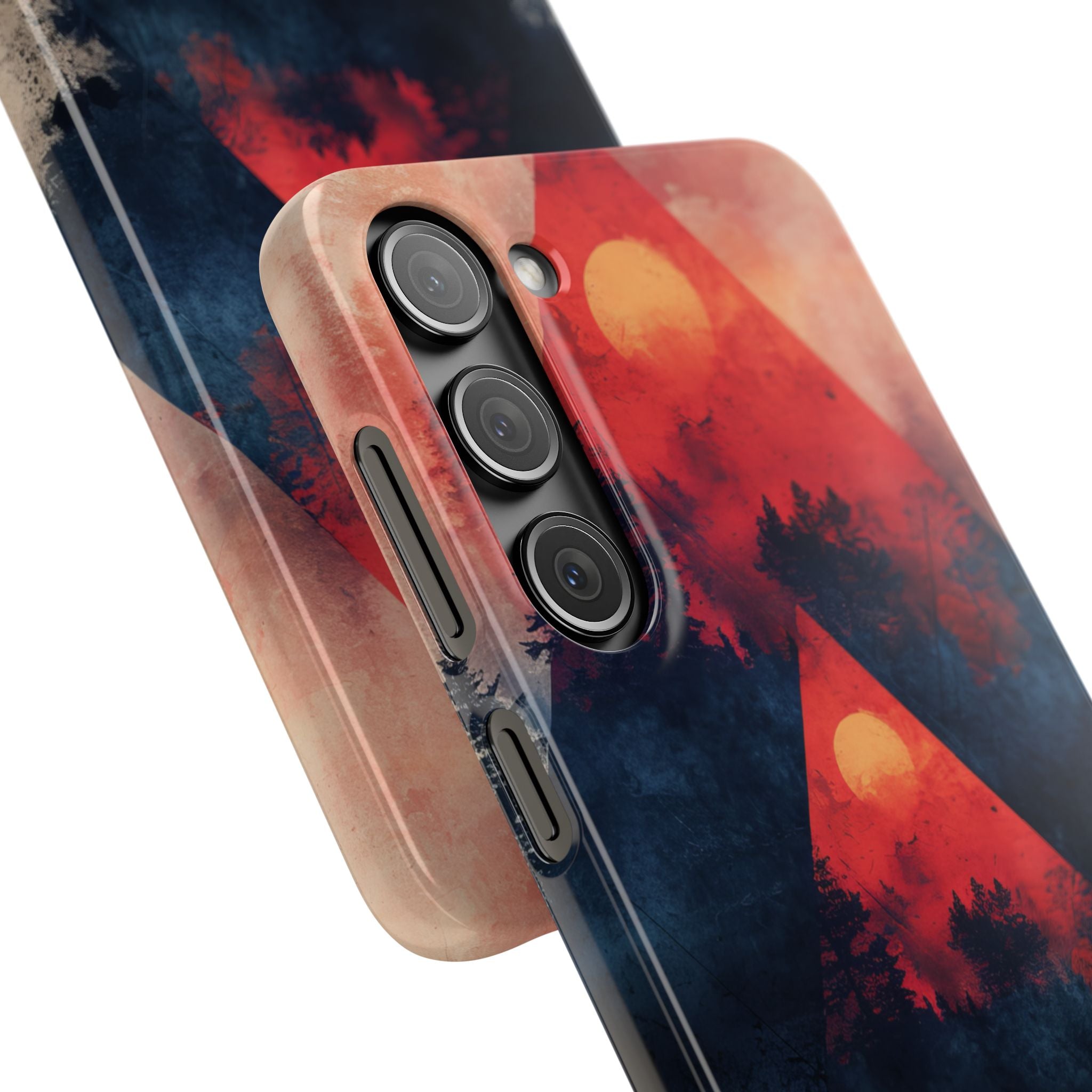 Red Sky Serenity - Slim Samsung S23 Phone Case