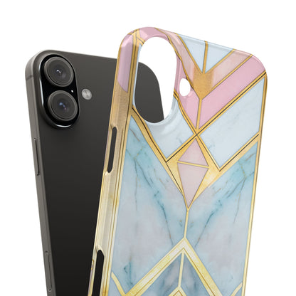 Gold Pink Art Deco - Slim iPhone 16 Phone Case