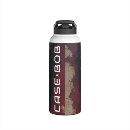 Winged Skull Rose - Stainless Steel Water Bottle