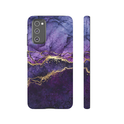 Purple Blue Marble - Protective Phone Case