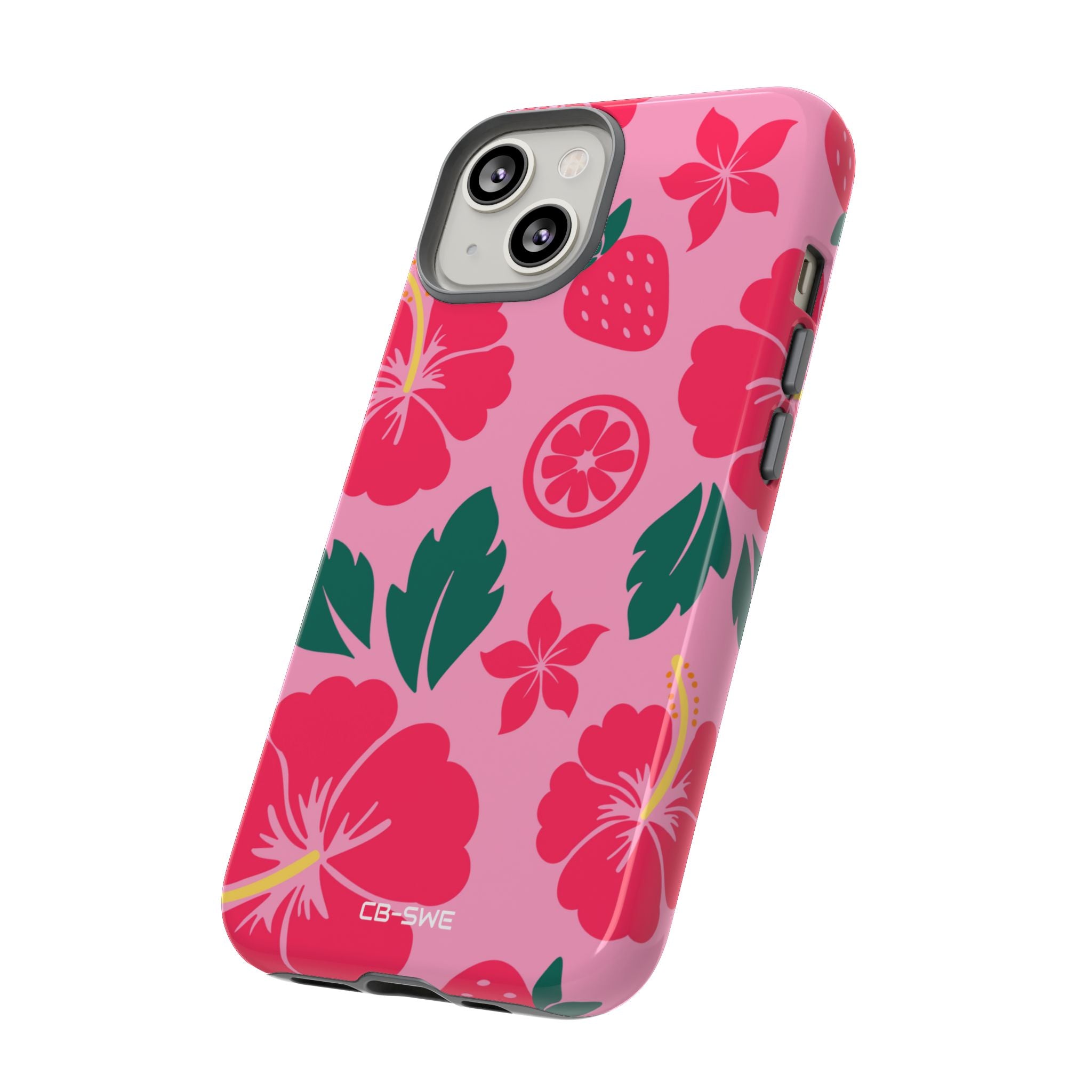 Tropical Hibiscus Harmony - iPhone Case