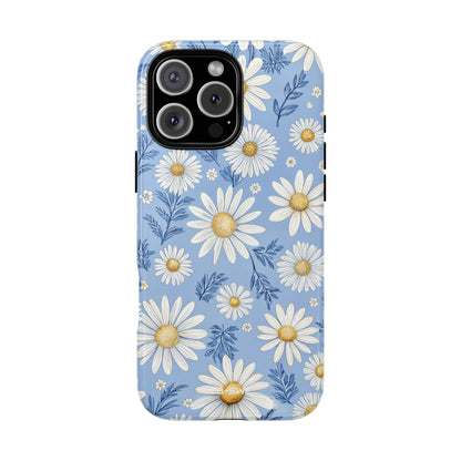 Daisies On Blue - iPhone Case