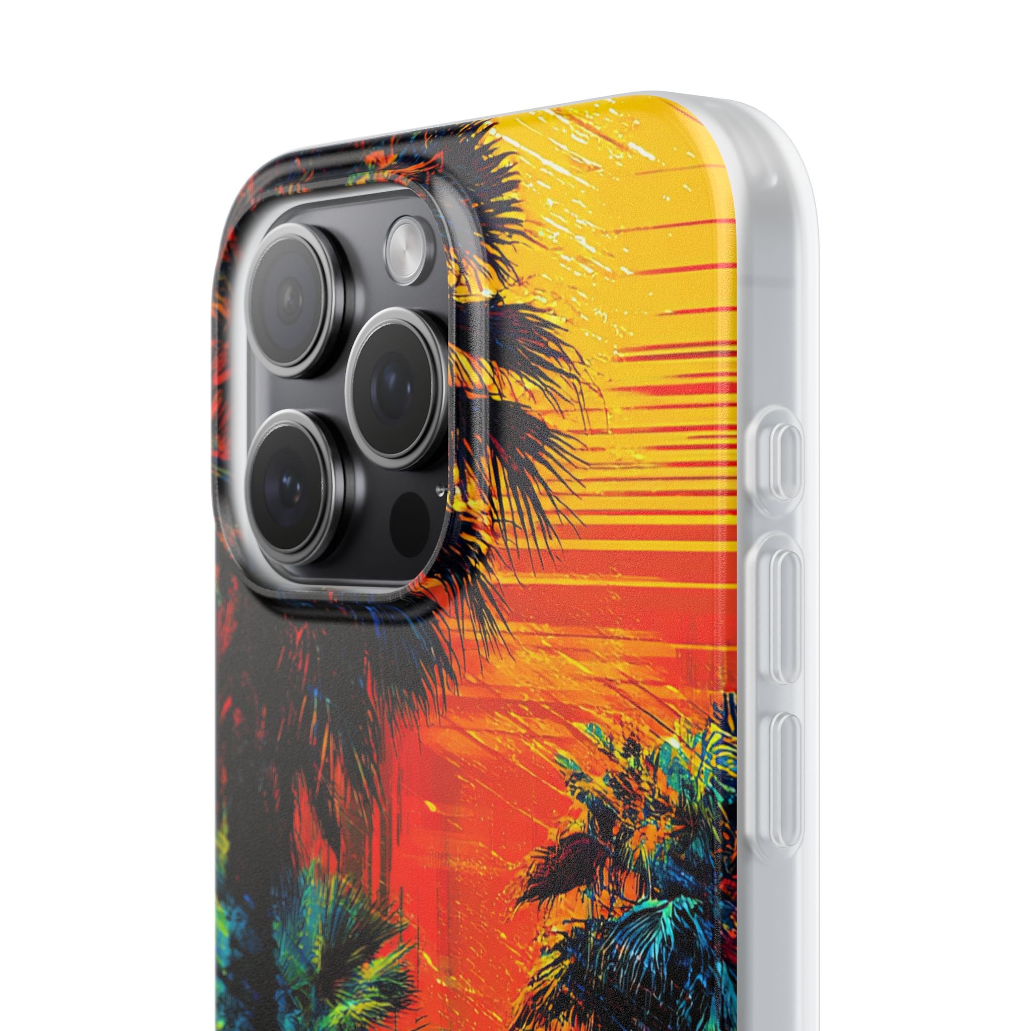 Tropical Sunburst iPhone 15 Pro Max Case - Soft
