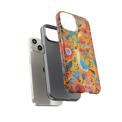 Colorful Birds Bloom iPhone 14 Case - Tough