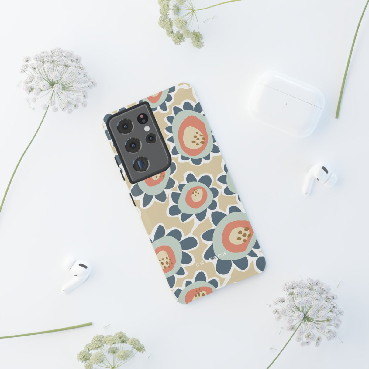 Pastel Happy Flower Phone Case - Protective Phone Case