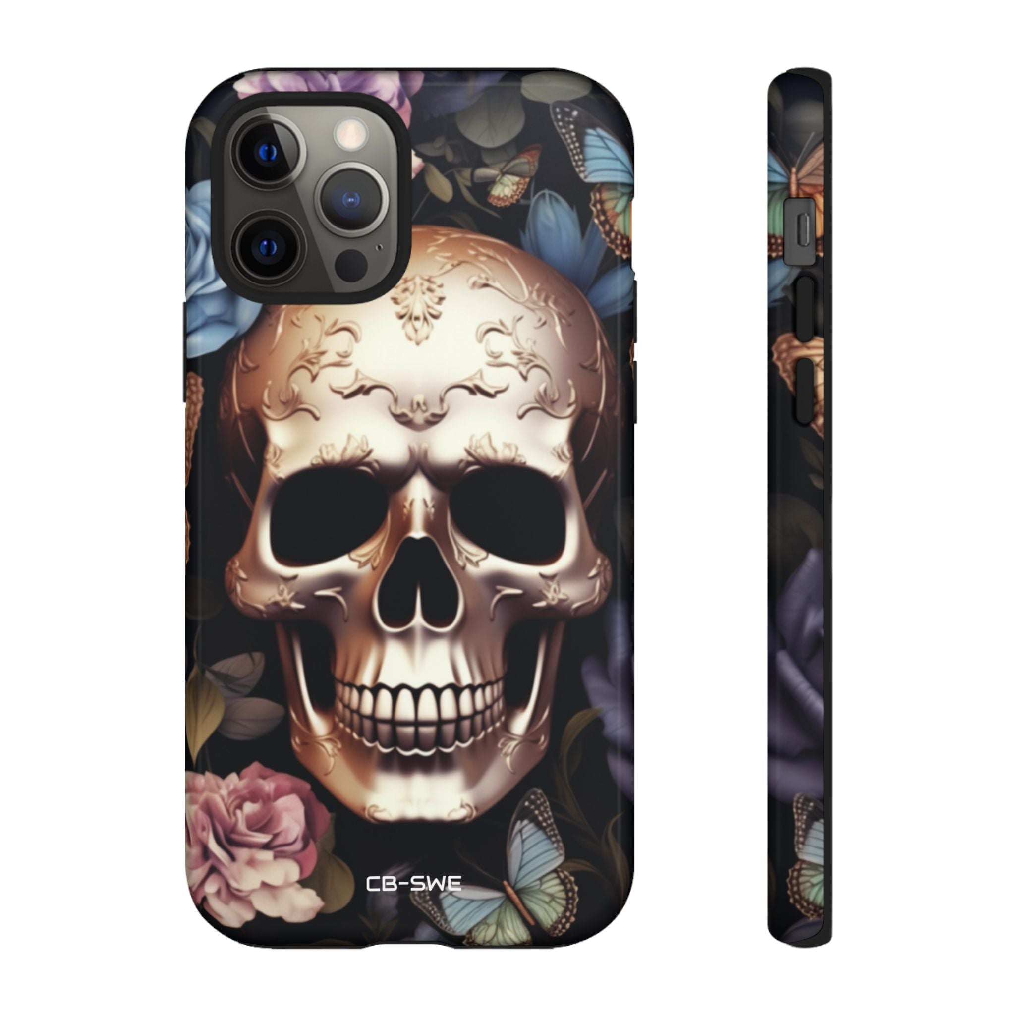 Skull Among Blossoms - iPhone Case