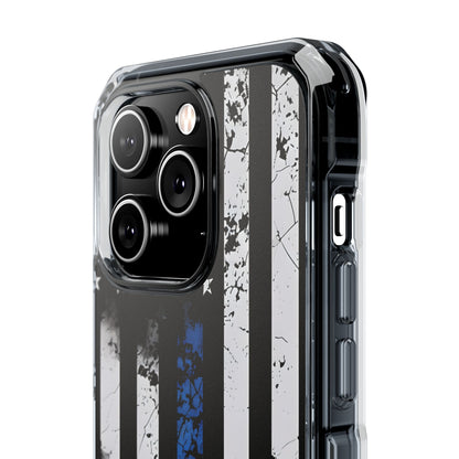 Blue Stripe Flag iPhone 14 Pro Case - Impact