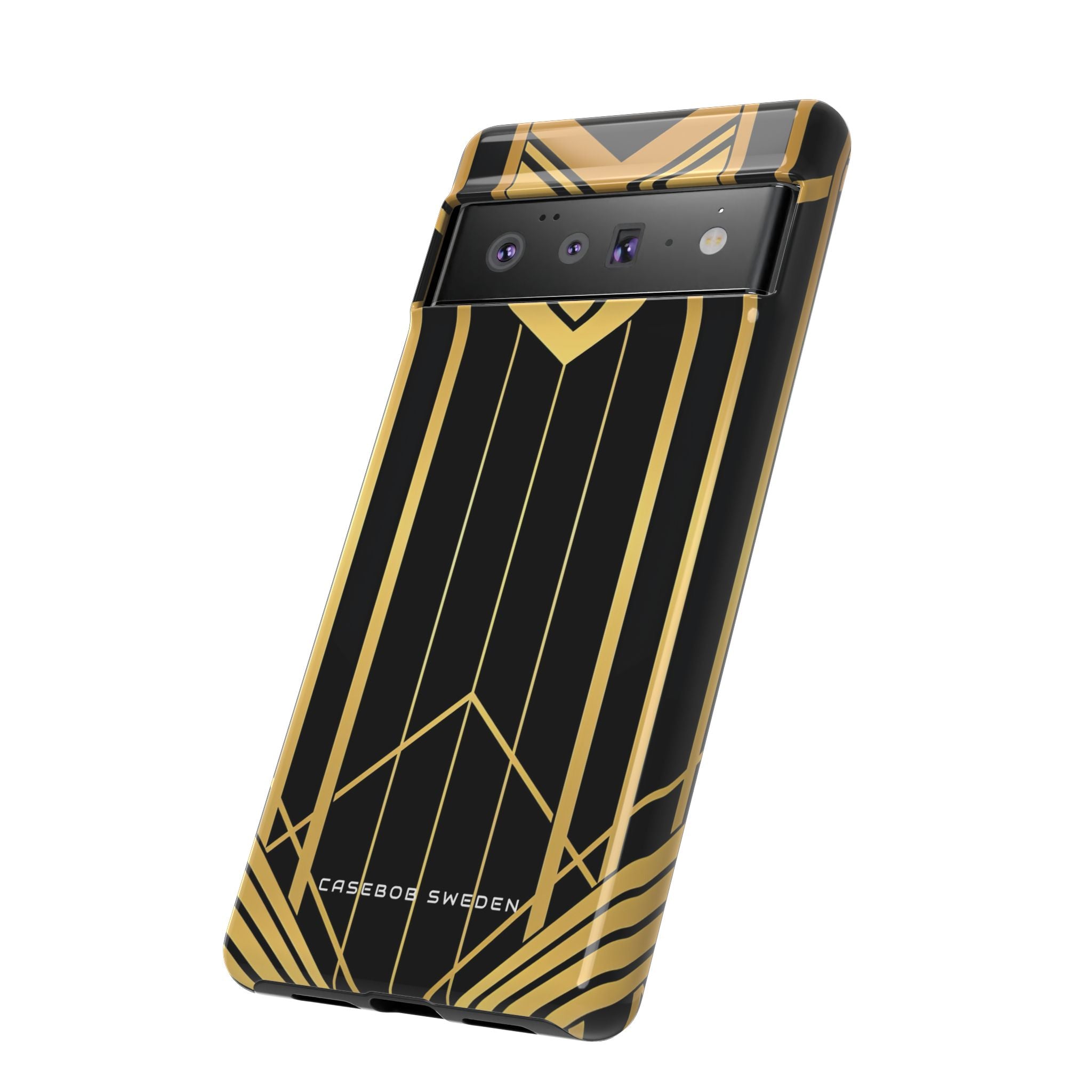 "Golden Art Deco Symmetry in Geometric Elegance" Google Pixel 6 - Tough Phone Case