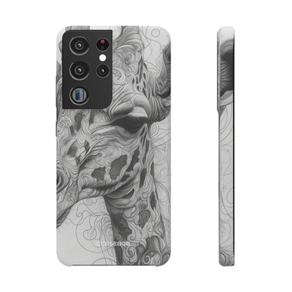 Monochrome Giraffe | Slim Phone Case for Samsung