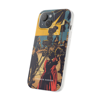 Golden Era Cinematic Spotlight iPhone 15 - Flexi Phone Case