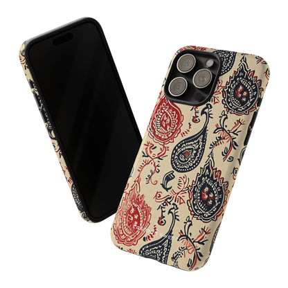 Vintage Paisley Elegance iPhone 15 - Tough Phone Case