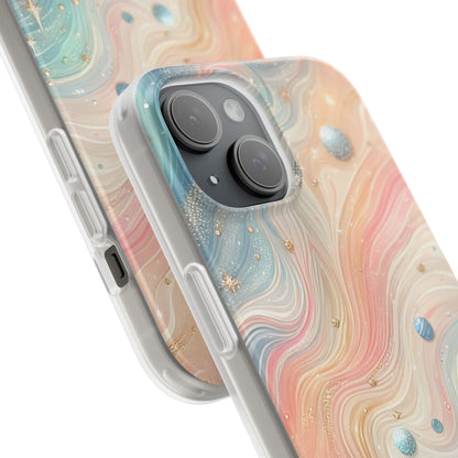 Iridescent Swirls iPhone 15 Case - Soft