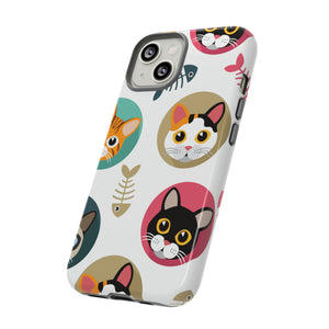 Cats Fishbone - Protective Phone Case