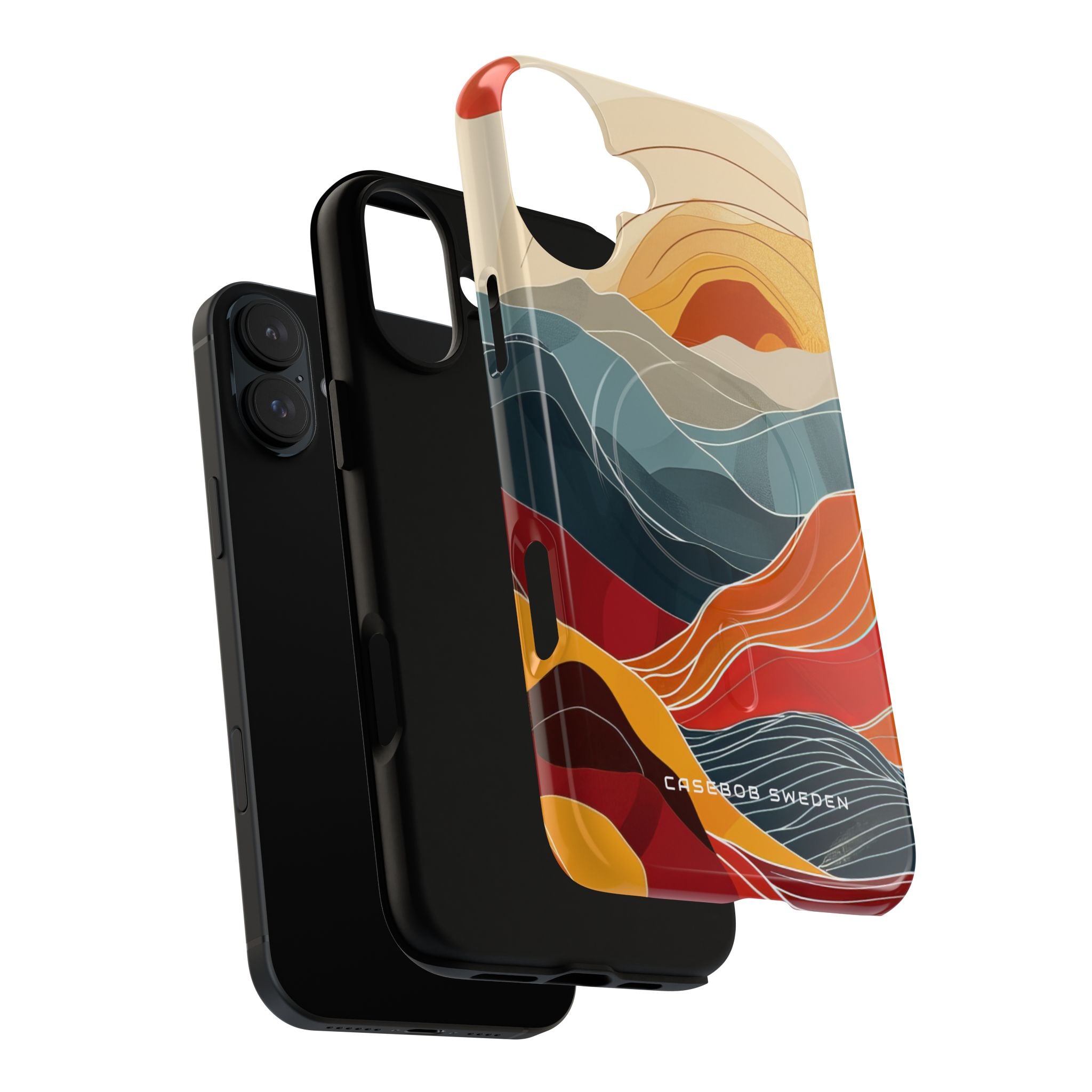 Harmonic Flow of Lines and Color iPhone 16  Tough+ Phone Case