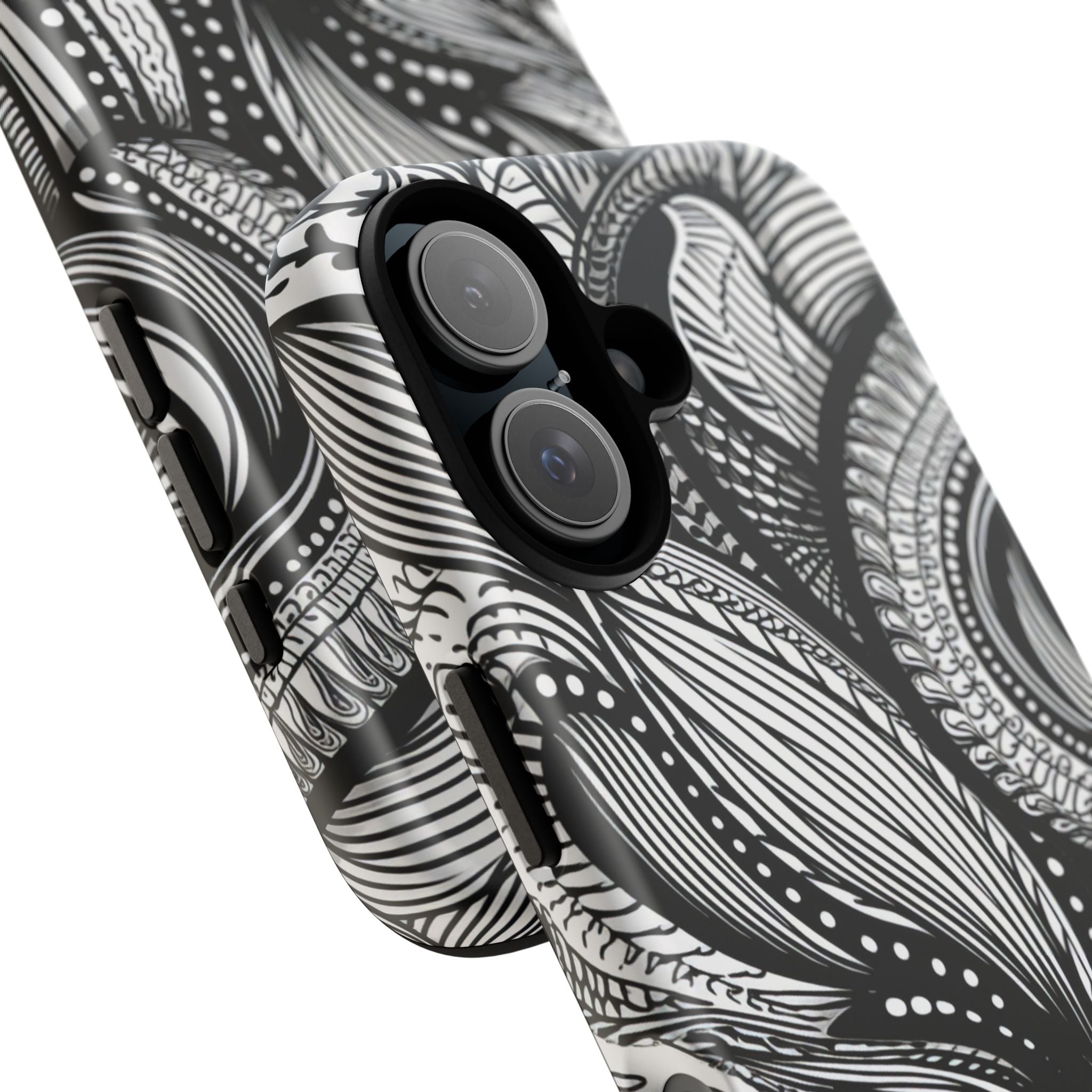 Fluid Monochrome: Intricate Patterns - for iPhone 16