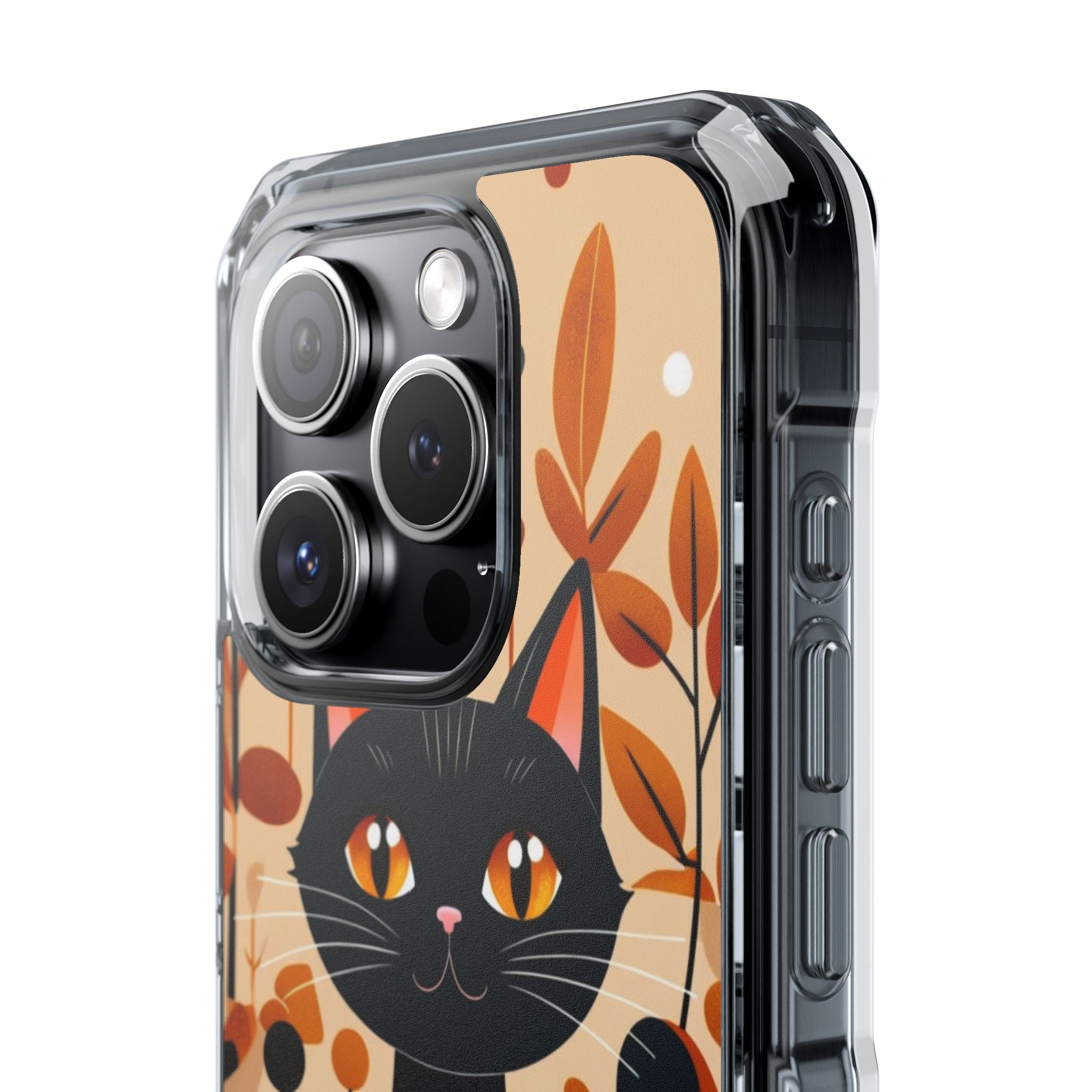 Autumnal Cat Whimsy iPhone Case - Impact