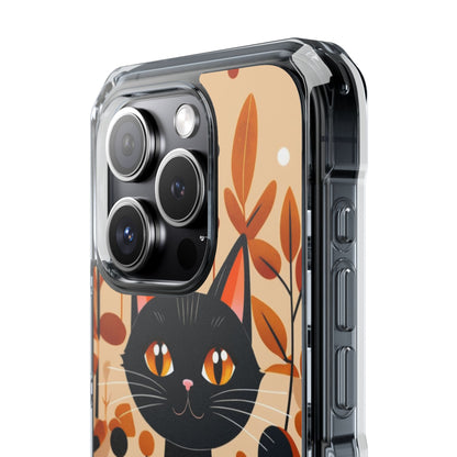Autumnal Cat Whimsy iPhone Case - Impact