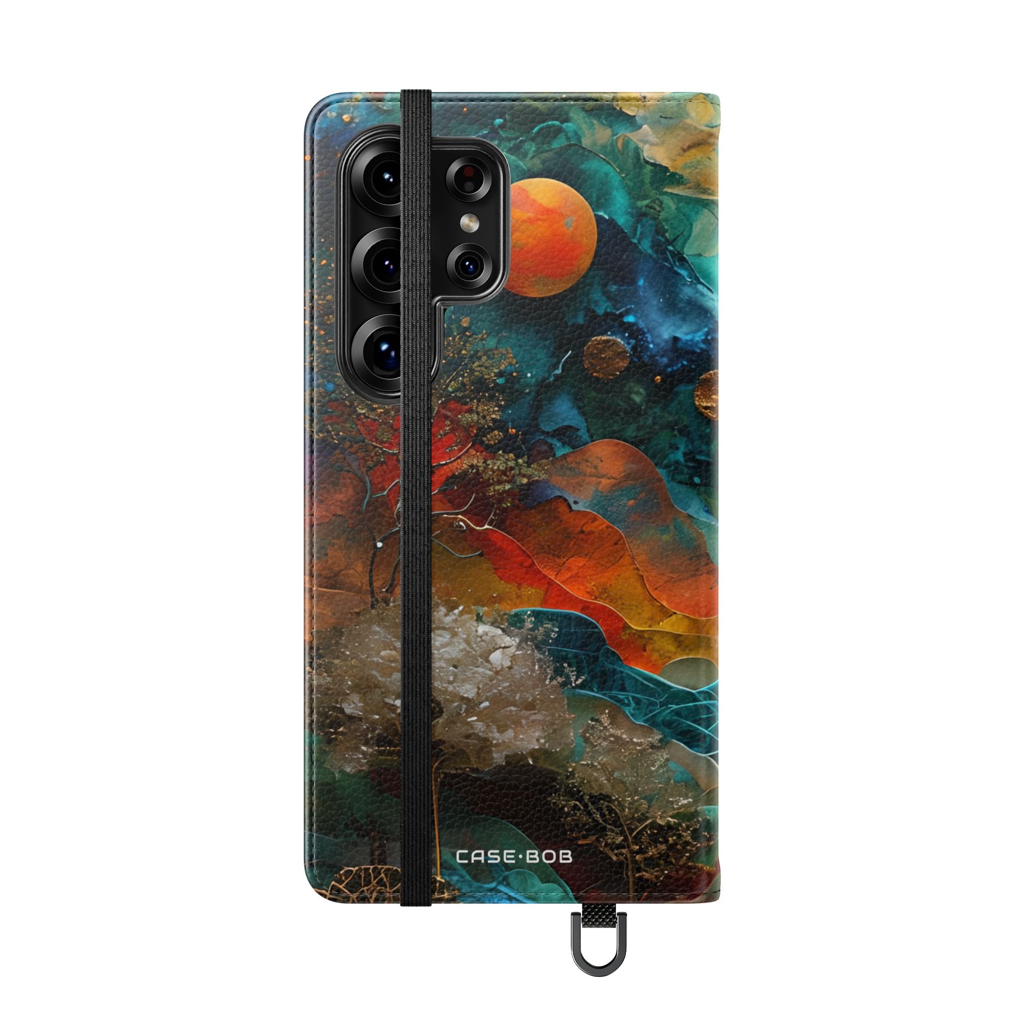 Solar Orbit Orange - Samsung S25 Ultra Case - Lompakko