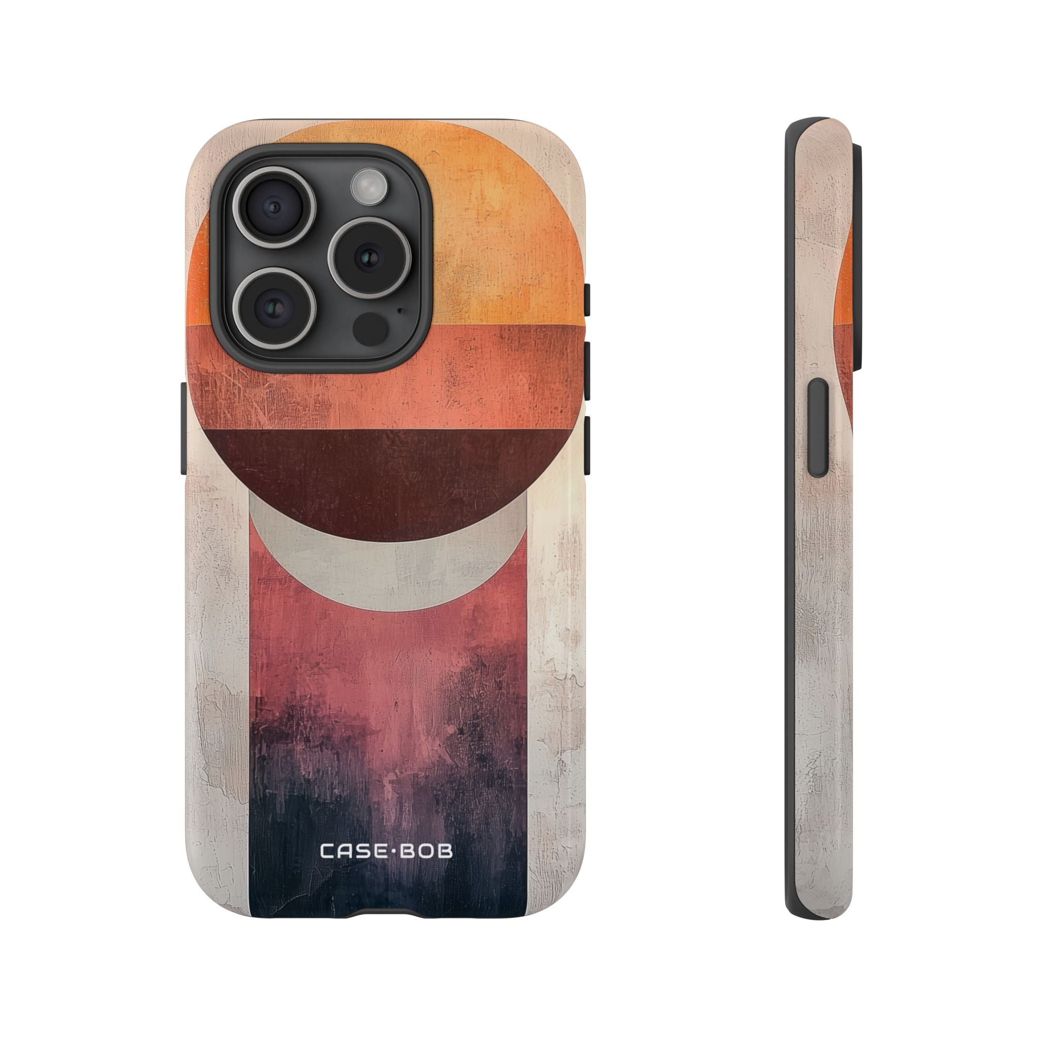Sunset Orb iPhone 15 Pro Case - Tough