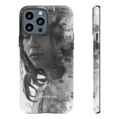 Portrait Lady Phone Case - Protective Phone Case