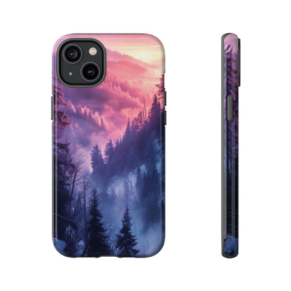 Forest Mountain Pastel Dream - Protective Phone Case