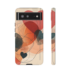 Abstract Heart Harmony | Protective Phone Case for Google Pixel