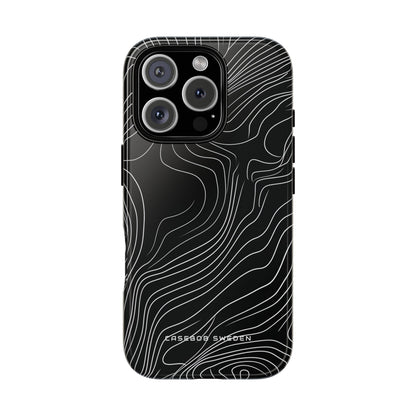 Contour Waveform Flow iPhone 16 - Tough Phone Case