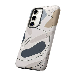 Grey Lines Simplicity - Protective Phone Case