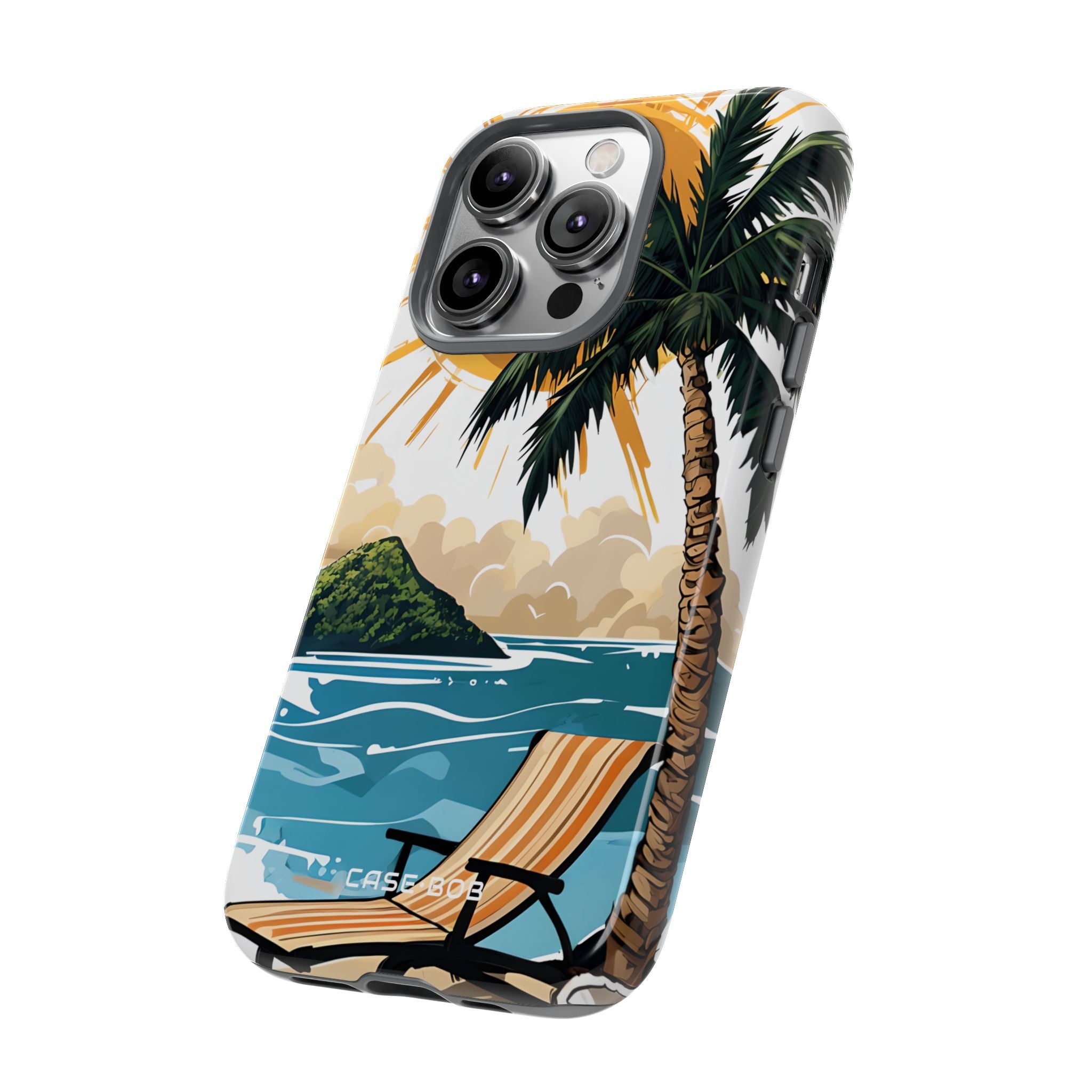 Sunny Palm Breeze iPhone 14 Pro Case - Tough