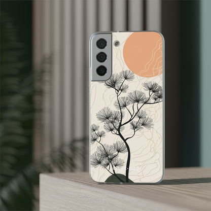 Spiky Tree Sunset Samsung S22 Plus Case - Soft