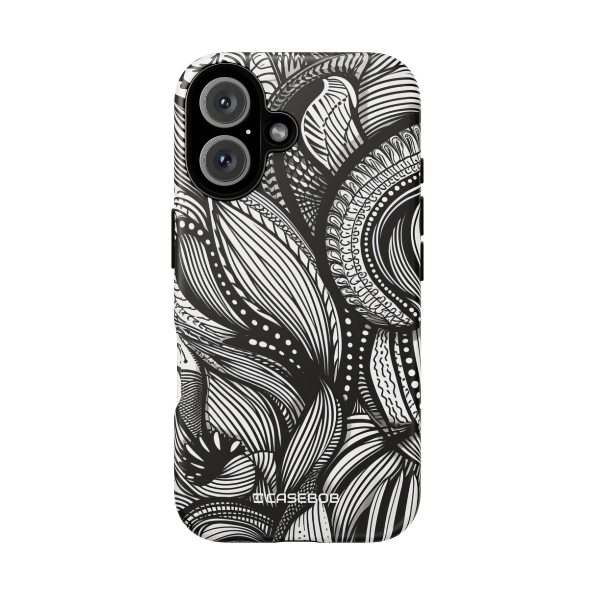 Fluid Monochrome: Intricate Patterns - for iPhone 16