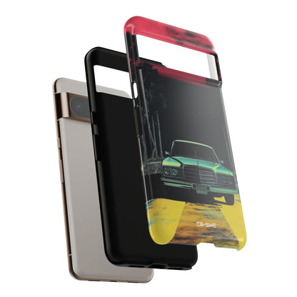 Retro Futuristic Nightscape - Google Pixel Case