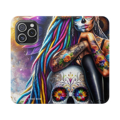 Skull Bloom - iPhone 15 Pro Case - Wallet