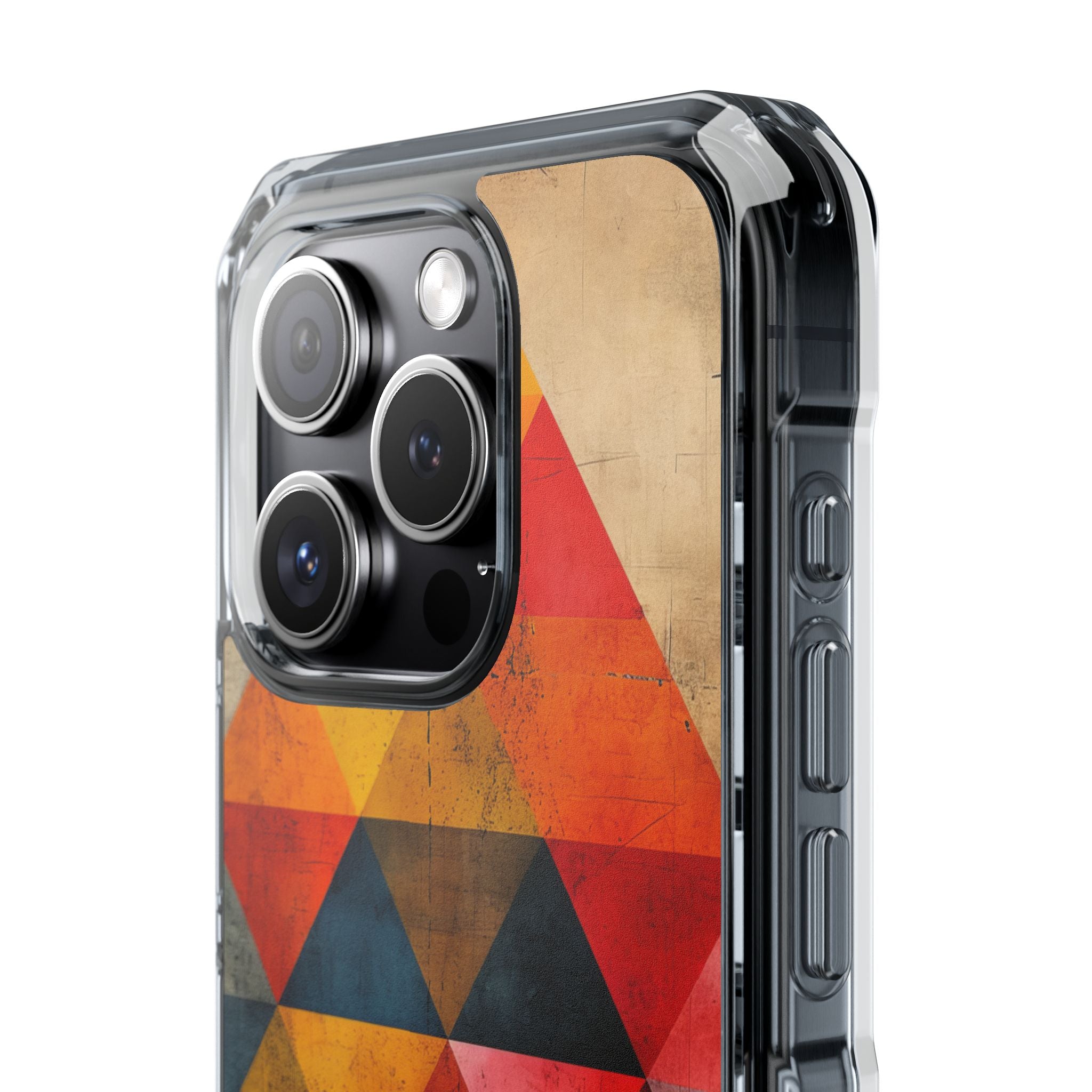 Geometric Energy - Clear Impact iPhone 15 Phone Case